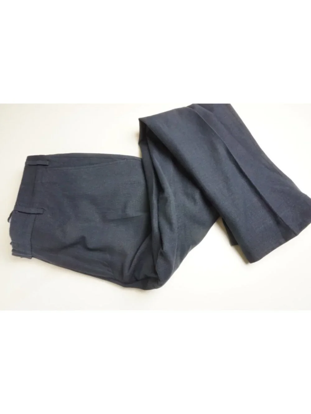 Taylor Stitch Wool Linen Blend Blue Woven Mens Pants Sz 35